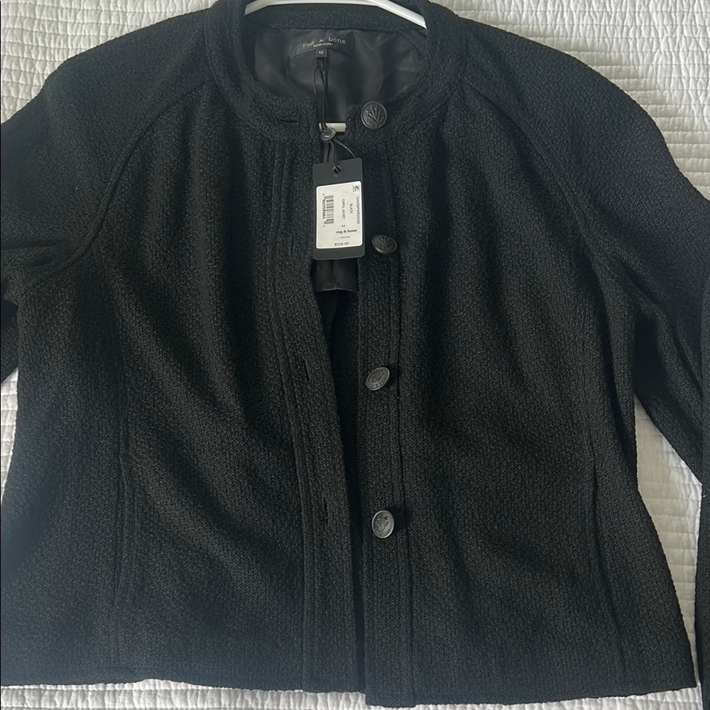 Rag and Bone Size 12 Black blazer NWT